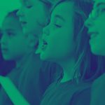 Children singing