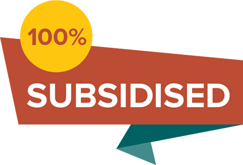 100% subsidised