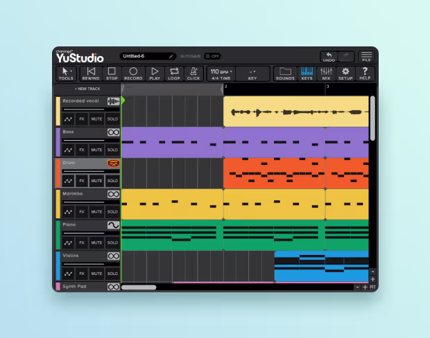 A screenshot from a YuStudio project
